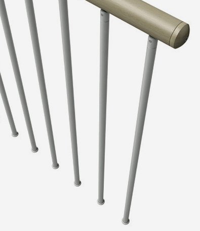 Barandilla suplementaria modelo B2 Wood